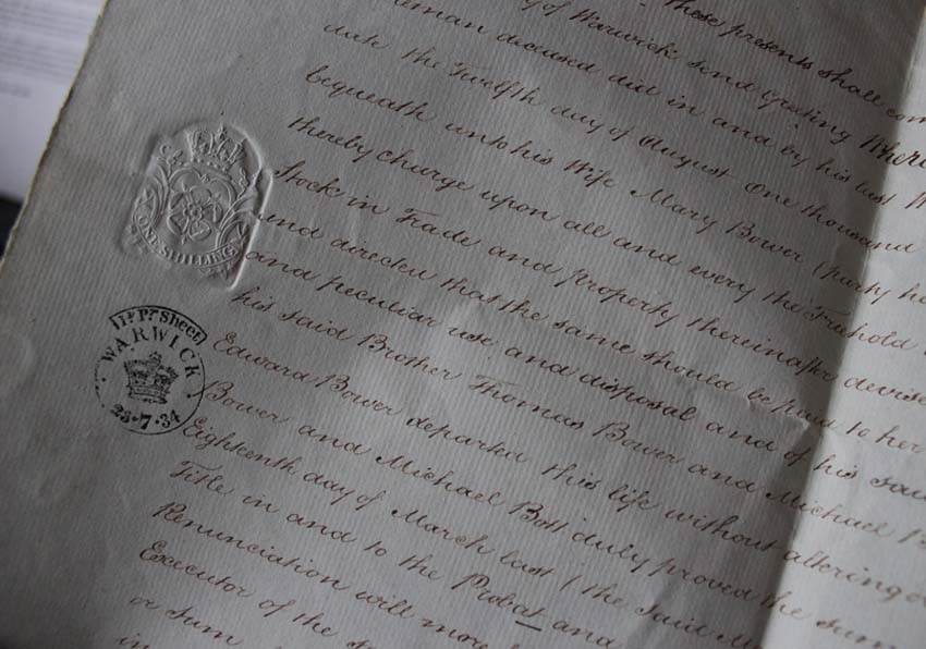 Photo stamped sheet